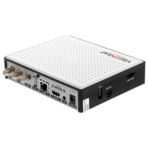 Receptor FTA VisionSat Studio 3 HD com Wi-Fi/LNB Duplo/HDMI/USB Bivolt 