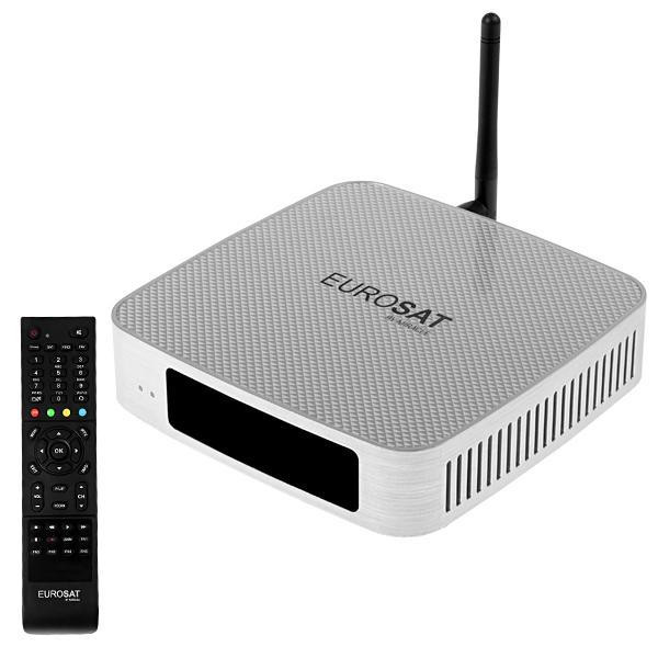 Receptor FTA Eurosat Full HD com Wi-Fi/IPTV/ACM Bivolt