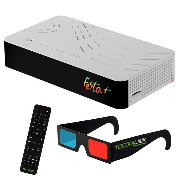 Receptor FTA TocomLink Festa+ com HDMI/Wi-Fi/2 