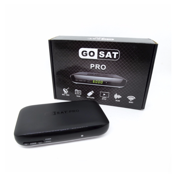 Receptor Gosat Pro com ACM/Wi-Fi/HDMI/USB