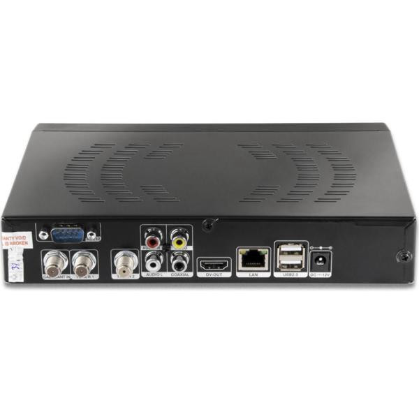 Receptor FTA Freesky The Rock Zion Satelital/Cabo/TvDigital + Wifi Full HD Linux Preto
