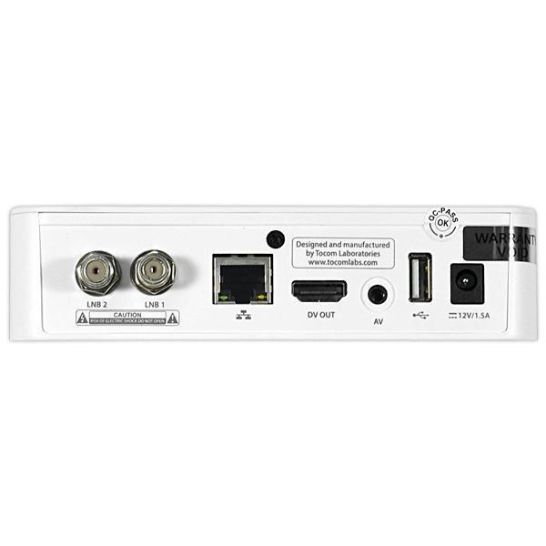 Receptor FTA Tocomlink Festa HD 4K H.265 com Porta Ethernet