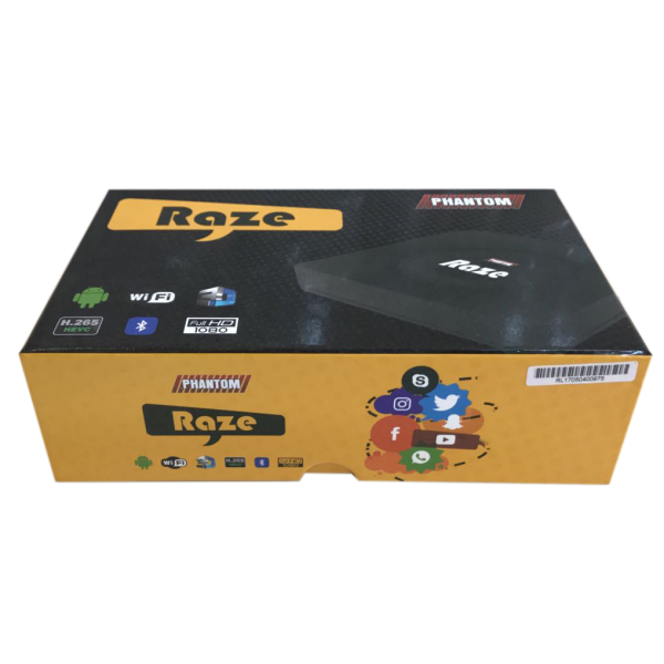 Receptor Phantom Raze HD Wi-Fi IPTV Android 
