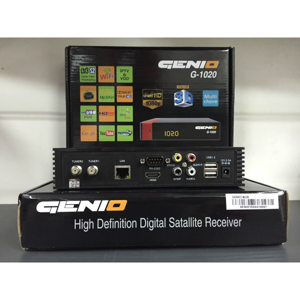 Receptor FTA Genio HD G-1020 3D IPTV IKS CS SKS