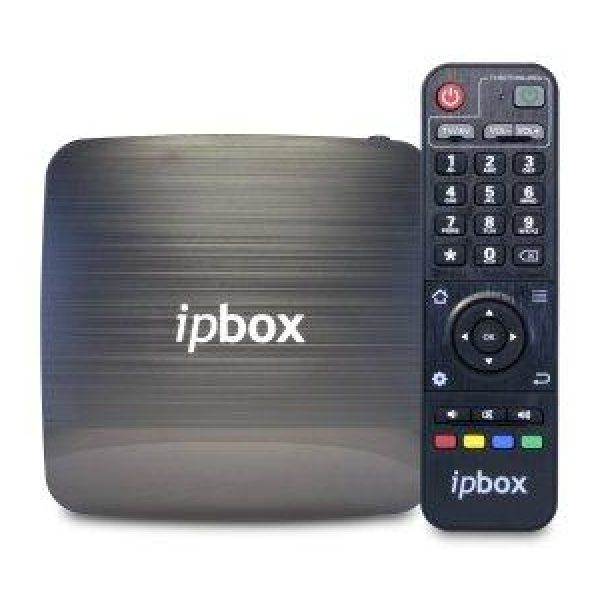 Receptor FTA Ipbox IPBX-1 4K Wi Fi + LAN 10/100 Mbps Sem antena
