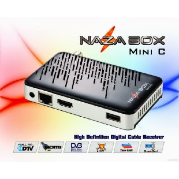 Receptor Nazabox Mini C HDMI Cabo Wi-Fi