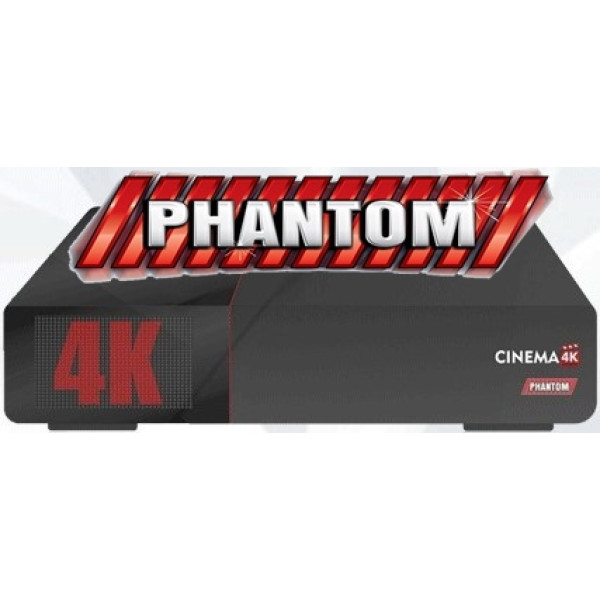 Receptor FTA Phantom Cinema ACM IPTV 4K com Wi Fi
